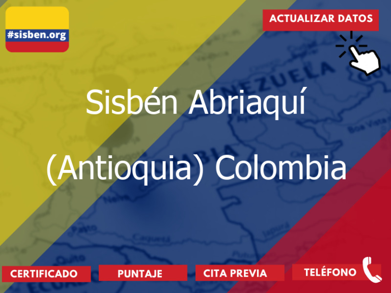 sisben abriaqui antioquia colombia 3547 - ✔️ SISBEN COLOMBIA