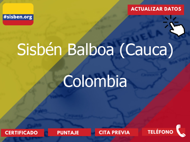 sisben balboa cauca colombia 3915 - ✔️ SISBEN COLOMBIA
