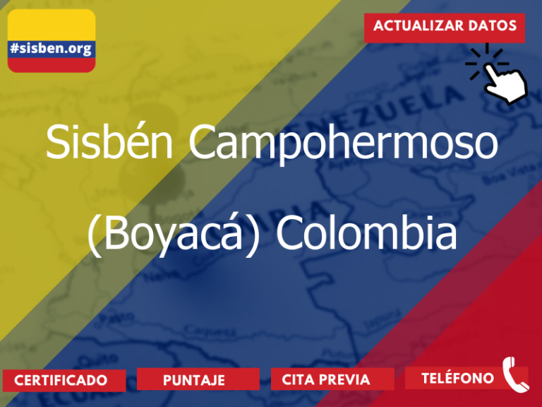 sisben campohermoso boyaca colombia 3735 - ✔️ SISBEN COLOMBIA