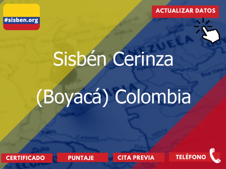 sisben cerinza boyaca colombia 3816 - ✔️ SISBEN COLOMBIA