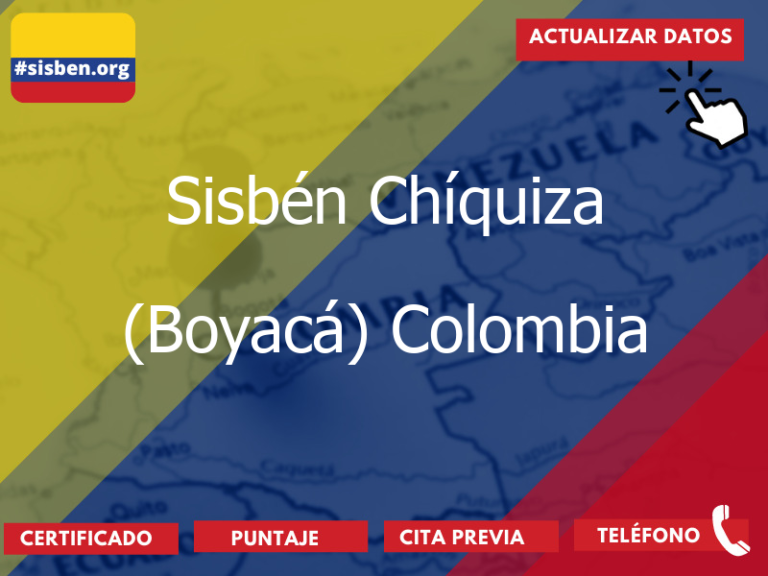 sisben chiquiza boyaca colombia 3709 - ✔️ SISBEN COLOMBIA