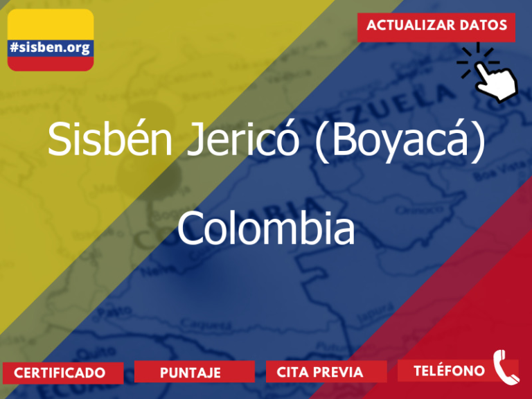 sisben jerico boyaca colombia 3825 - ✔️ SISBEN COLOMBIA