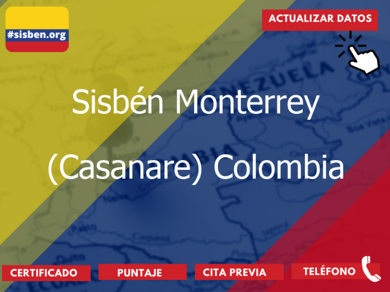 sisben monterrey casanare colombia 3880 - ✔️ SISBEN COLOMBIA