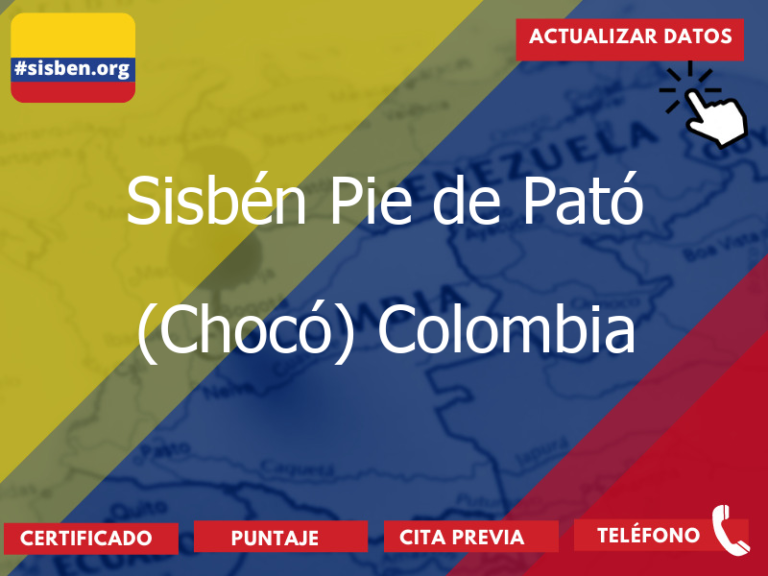 sisben pie de pato choco colombia 3962 - ✔️ SISBEN COLOMBIA