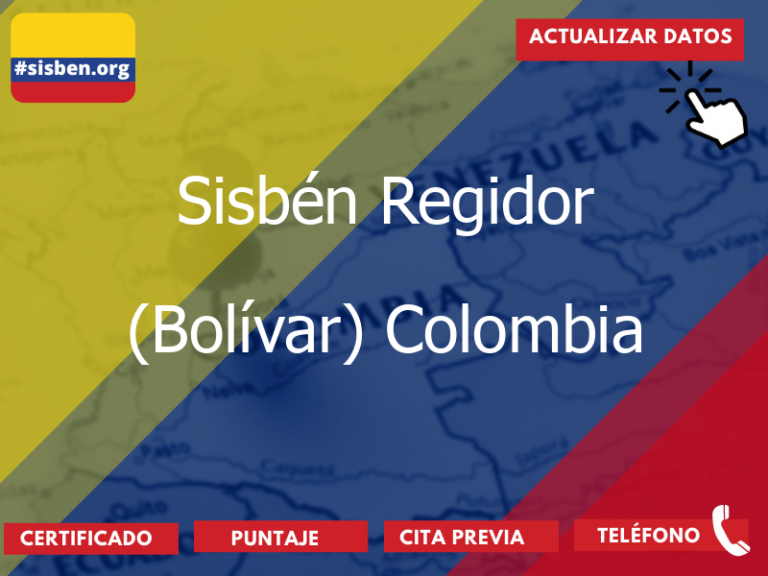 sisben regidor bolivar colombia 3687 - ✔️ SISBEN COLOMBIA