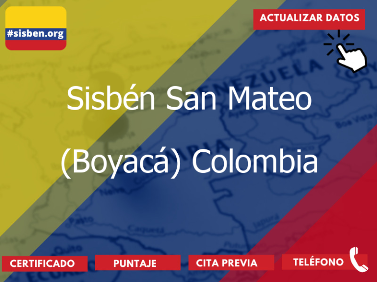 sisben san mateo boyaca colombia 3759 - ✔️ SISBEN COLOMBIA