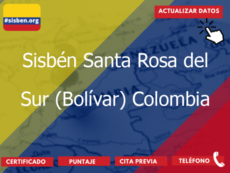 sisben santa rosa del sur bolivar colombia 3700 - ✔️ SISBEN COLOMBIA