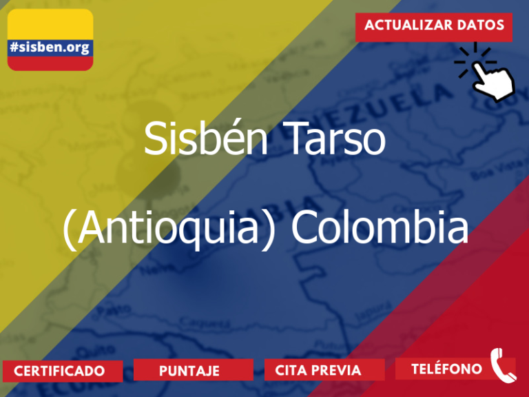 sisben tarso antioquia colombia 3607 - ✔️ SISBEN COLOMBIA