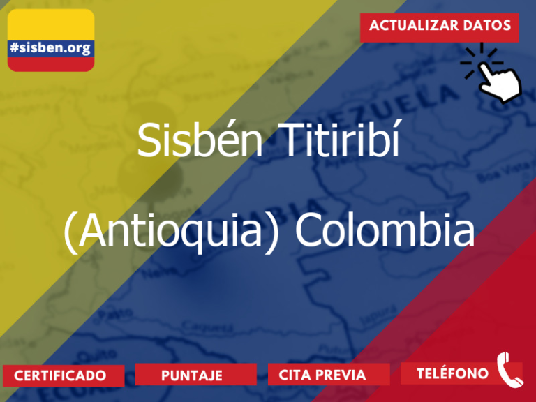 sisben titiribi antioquia colombia 3608 - ✔️ SISBEN COLOMBIA