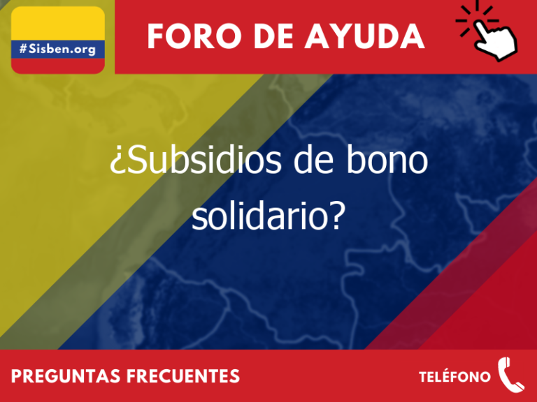 subsidios de bono solidario 515 - ✔️ SISBEN.ORG