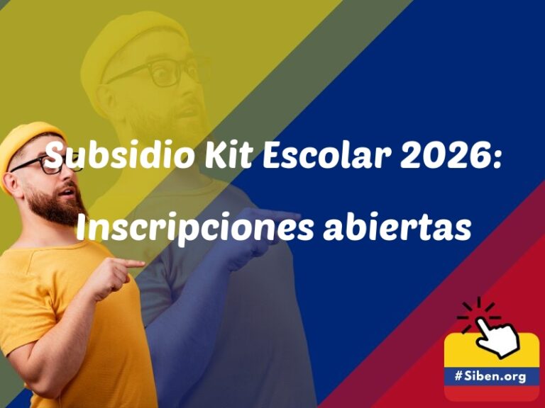 subsidio kit escolar 2026 inscripciones abiertas 5806 - ✔️ SISBEN COLOMBIA